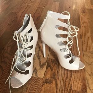 JustFab laceup heels
